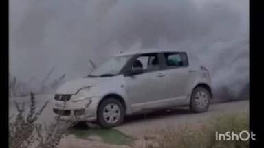 కొడంగల్: లక్ష్మీ నారాయణపూర్ సమీపంలో కారులో చెలరేగిన పొగ, తృటిలో తప్పిన ప్రమాదం