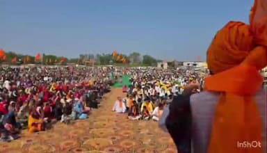 पेटलावद: ग्राम घुघरी में विशाल हिन्दू सम्मेलन आयोजित, 18 गांवों से हजारों लोग शामिल हुए