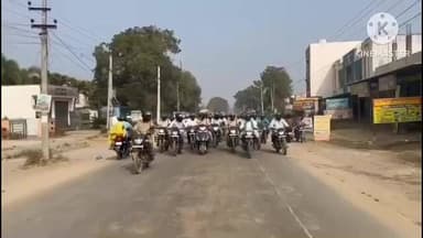 నిజామాబాద్ రూరల్: మోపాల్ లో జాతీయ రోడ్డు భద్రత మాస ఉత్సవాల్లో భాగంగా SI సుస్మిత ఆధ్వర్యంలో బైక్ ర్యాలీ