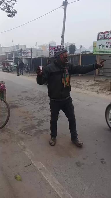 #सहरसा के महिषी थाना क्षेत्र में स्मैक का बिरोध कर रहै कबाड़ बेचने वाला