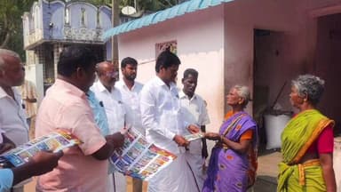 வானூர்: ராஜபுத்திரபாளையத்தில் திமுக சார்பில் நடைபெற்ற என் வாக்குச்சாவடி வெற்றி வாக்குச்சாவடி பரப்புரையில் விழுப்புரம் சட்டமன்ற உறுப்பினர் பங்கேற்பு