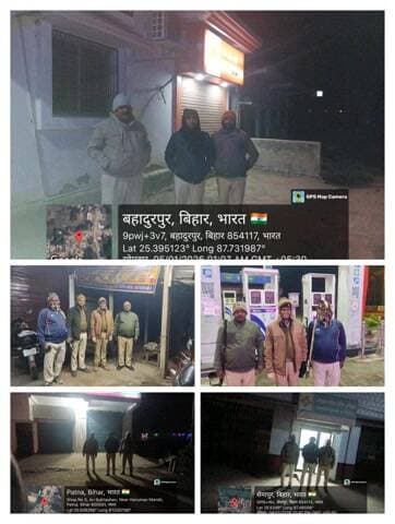 दिन हो या रात... #कटिहार_पुलिस आपके साथ...
कटिहार पुलिस द्वारा गश्ती के क्रम में सघन वाहन जांच, सार्वजनिक वित्तीय संस्थानों, ATM के आस-पास विशेष निगरानी रखी जा रही है।