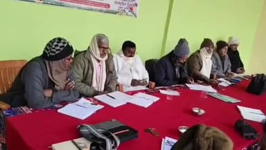 रघुनाथपुर: रघुनाथपुर में अखिल भारतीय किसान महासभा की जिला परिषद की बैठक आयोजित