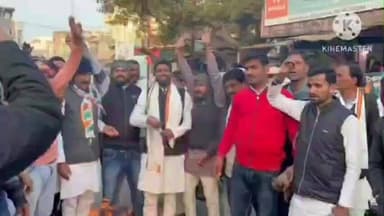 खुजनेर: खुजनेर में युवा कांग्रेस कार्यकर्ताओं ने कैबिनेट मंत्री कैलाश विजयवर्गीय का पुतला दहन किया