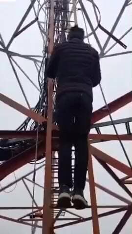 सिकराय: गोठड़ा गांव में पंचायत परिसीमन को लेकर तीन युवक मोबाइल टावर पर चढ़े, 8 घंटे बाद नीचे उतरे