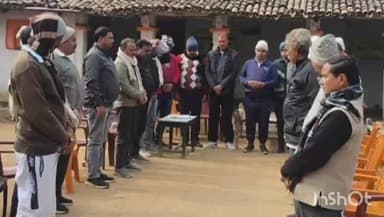 रमना: रमना में सड़क दुर्घटना में भाजपा नेता के पुत्र के निधन पर शोक सभा का आयोजन