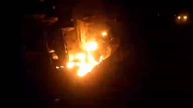 લખપત: દેશલપર - મંગવાણા હાઈવે પર ટ્રકમાં આગ લાગતા ચાલકનું મોત