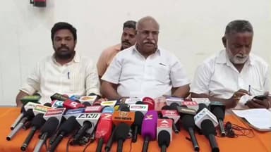 திண்டுக்கல் மேற்கு: வேற்று சமூகத்தை சேர்ந்த சேகர் பாபு அறநிலைத்துறை அமைச்சர் பதவியை ராஜினாமா செய்ய வேண்டும் அஞ்சலி ரவுண்டானா தனியார் மஹாலில் இந்து முன்னணி தலைவர் பேட்டி