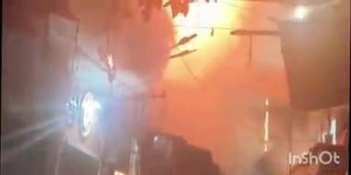 खुसरूपुर: खुसरूपुर सब्जी बाजार में भीषण आग, कई दुकानें जलकर खाक