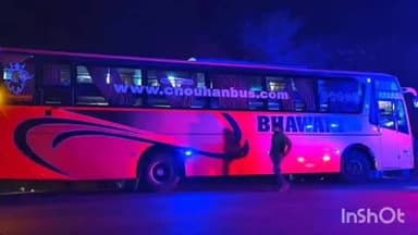 ओसियां: एनएच 125 पर आगोलाई कस्बे में एक स्लीपर बस के टायरों से धुआं निकलने से सवारियों में मचा हड़कंप