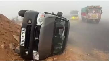 चौमूं: चोंमू नेशनल हाईवे पर तेज रफ्तार स्कार्पियो और मारुति ईको के बीच हुई आमने-सामने की भिड़ंत, दो लोग हुए घायल