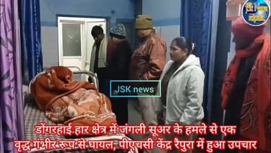 डोंगरहाई हार क्षेत्र में जंगली सूअर के हमले से एक वृद्ध गंभीर रूप से घायल, पीएचसी केंद्र रैपुरा में हुआ उपचार
#पन्ना #r...