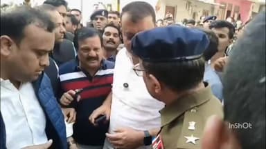 हातोद: इंदौर: नेता उमंग सिंगार और पुलिस के बीच बहस, वीडियो हुआ वायरल