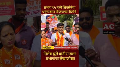 प्रभाग १५ मध्ये शिवसेनेचा धनुष्यबाण विजयाच्या दिशेने...