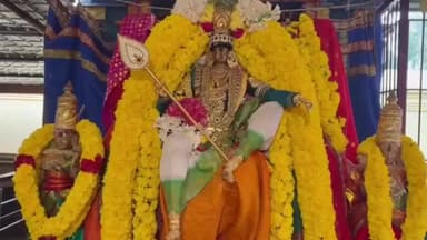 ஸ்ரீபெரும்புதூர்: வல்லக்கோட்டை முருகன் பெருமாள் திருக்கோவிலில் மார்கழி மாத செவ்வாய்க்கிழமை ஒட்டி சிறப்பு அலங்காரத்தில் முருகப்பெருமான் பக்தர்களுக்கு காட்சியளித்தார்