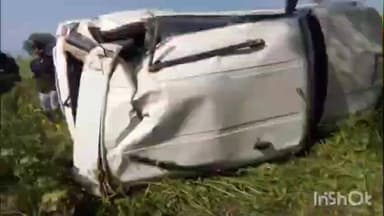 बैराड़: मोड़ पर अनियंत्रित होकर पलटी बैराड़ थाना प्रभारी सुरेश शर्मा की स्कॉर्पियो कार, बड़ा हादसा टला