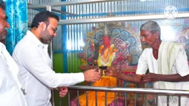 ಕಲಘಟಗಿ: ಕಲಘಟಗಿ ತಾಲೂಕಿನ ಹಾರೂಗೇರಿ ಗ್ರಾಮದ ಕರಿಯಮ್ಮ ಸ್ವಾಮಿ ದೇವಸ್ಥಾನಕ್ಕೆ ಭೇಟಿ ನೀಡಿದ ಸಚಿವ ಸಂತೋಷ್ ಲಾಡ್