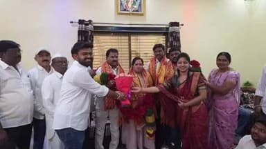 मोताळा: माळविहीर येथे नवनिर्वाचित नगराध्यक्षा पूजाताई गायकवाड यांचा सत्कार