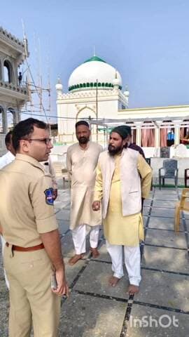 ఉరుసు దర్గా ఉత్సవాల ఏర్పాటను పరిశీలించిన వరంగల్ ఏఎస్పీ