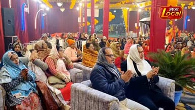 Mau Local -श्रीराम कथा,भजन ,गीत सुन झूठ उठे श्रद्धालु. #shreeram #katha sonidhapa maidan, mau.