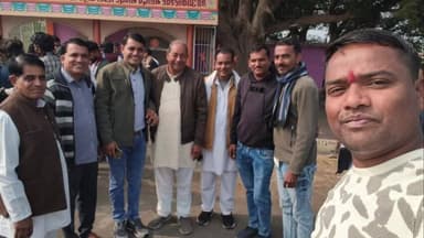 खिलचीपुर: गिरिराज धरण की परिक्रमा पर जाने से पहले ग्रामीणों ने कांग्रेस जिला अध्यक्ष एवं पूर्व मंत्री का किया भव्य स्वागत