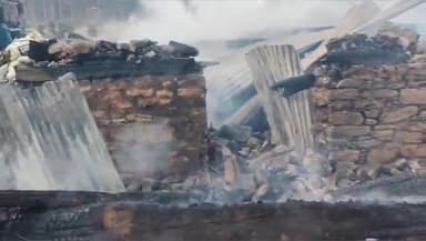 मोरी: मोरी के गुराड़ी में तीन आवासीय भवनों में अचानक लगी आग, 14 मवेशियों की जिंदा जलने से हुई मौत