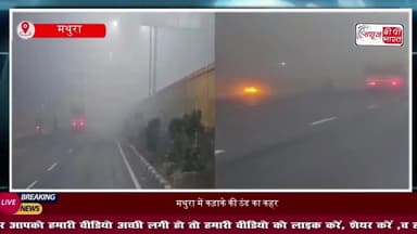 मथुरा में कड़ाके की ठंड का कहर, सर्द हवाओं ने बढ़ाई ठिठुरन, घने कोहरे से जनजीवन प्रभावित
#MathuraCold #DenseFog