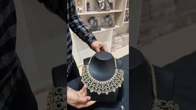 Premium Semi Bridal Necklace in Mirzapur at Kundan's Fashion Jewellery #bridaljewellery #bridalset