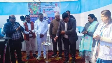 खरसावां: खरसावां में प्रखंड स्तरीय स्वास्थ्य मेले का आयोजन, 478 मरीजों की हुई स्वास्थ्य जांच