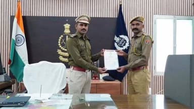 सिणधरी: बालोतरा पुलिस अधीक्षक ने 'कॉन्स्टेबल ऑफ द मंथ' का किया सम्मान