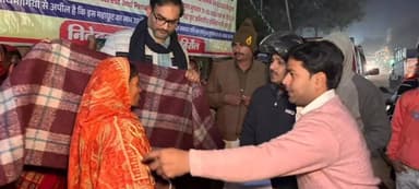 बिरौल: एसडीओ शशांक राज ने शीतलहर में रात में कंबल बांटे