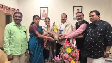 उमरखेड: भाजप नेते नितीन भुतडा यांच्या निवासस्थानी नगराध्यक्ष सौ. विद्याताई आत्राम यांची भेट