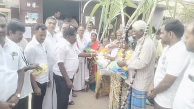 பாப்பிரெட்டிபட்டி: கடத்தூர் பேரூராட்சி பகுதியில் பொங்கல் பரிசு பொருட்கள் வழங்கல்