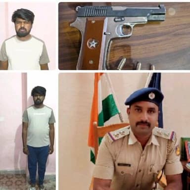 ಜೇವರ್ಗಿ: ಜೇವರ್ಗಿ ಠಾಣೆ ಪೊಲೀಸರಿಂದ ಅಕ್ರಮವಾಗಿ ನಾಡಪಿಸ್ತೂಲ್ ಹೊಂದಿದ್ದ ವ್ಯಕ್ತಿ ಬಂಧನ: ಪಿಸ್ತೂಲ್, 3 ಜೀವಂತ ಗುಂಡು ಜಪ್ತಿ