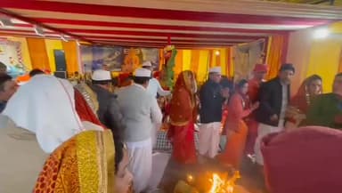 पाटी: सिमलखेत में विधायक खुशाल सिंह अधिकारी के आवास में आयोजित 11 दिवसीय शिव महापुराण कथा का पारायण हुआ