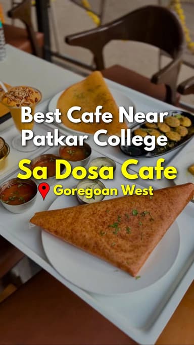 @sa_dosacafe Newly open Authentic South indian cafe near Patkar college Goregaon
We had tried -
Filter Coffee
CCSD (C...