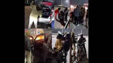 घोसवरी: घोसवरी पुलिस ने थाना क्षेत्र के विभिन्न चौराहों पर चलाया सघन वाहन जांच अभियान