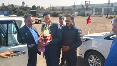 टंडवा: CCL के सीएमडी निलेन्दु कुमार सिंह ने मगध आम्रपाली परियोजना का दौरा किया, उत्पादन कार्यों का जायजा लिया