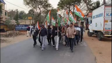 গোপীবল্লভপুর ২: আই প্যাকের অফিস ও আইপ্যাক এর কর্ণধারের বাড়িতে ইডির অভিযানের প্রতিবাদে তপশিয়া তে মিছিল করল তৃণমূল,উপস্থিত সভাপতি ও মেন্টর