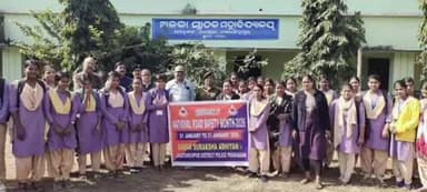 ବିରିଡି: ଜଗତସିଂହପୁର ଜିଲ୍ଲା ଅଣଖିଆ ଅଳକା ସ୍ନାତକ ମହାବିଦ୍ୟାଳୟ ପରିସରରେ ସଡ଼କ ସୁରକ୍ଷା ଶିକ୍ଷା ଓ ସଚେତନତା କାର୍ଯ୍ୟକ୍ରମ ଅନୁଷ୍ଠିତ