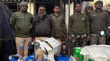 जरीडीह: जरीडीह थाना क्षेत्र में अवैध विदेशी शराब फैक्ट्री का भंडाफोड़