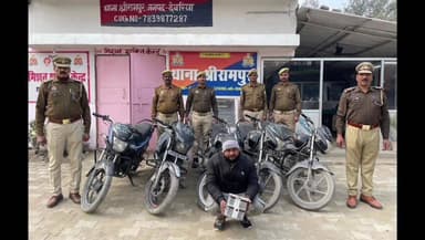 मैरवा: मैरवा के युवक को श्रीरामपुर थाना पुलिस ने वाहन चोरी के मामले में किया गिरफ्तार