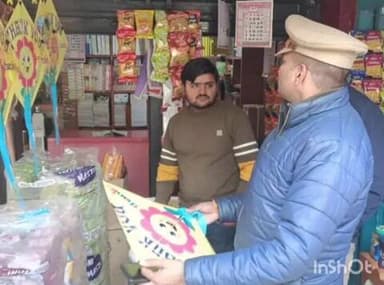 जलालपुर: जैतपुर थाना क्षेत्र में चाइनीज मांझा बिक्री पर पुलिस ने की सघन चेकिंग, दुकानदारों को दी सख्त हिदायत
