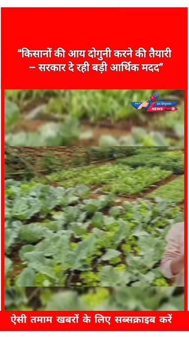 “किसानों की आय दोगुनी करने की तैयारी – सरकार दे रही बड़ी आर्थिक मदद”