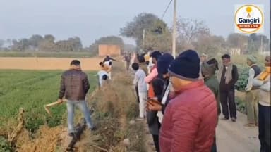 गंगीरी विकासखंड के गांव गुलरिया नगला में वर्षों पुरानी जलभराव की समस्या का समाधान।