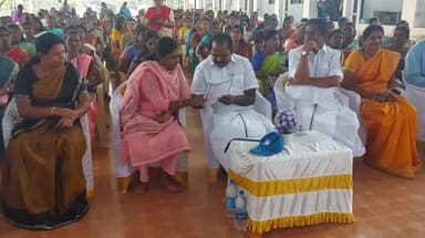 புதுக்கோட்டை: உங்க கனவ சொல்லுங்க நிகழ்வை KKC கல்லூரியில் வைத்த அமைச்சர் மெய்யநாதன் ஆட்சியர் அருணா திட்ட இயக்குனர் ஜெயசுதா பங்கேற்பு