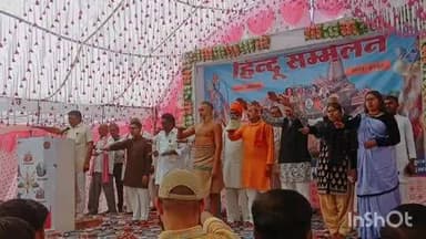 हरसूद: ग्राम बोरीसराय में हिंदू सम्मेलन में उमड़ी बड़ी संख्या में लोगों की भीड़