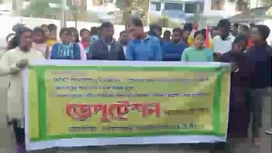 শীতলকুচি: শীতলকুচি পূর্ব চক্রের এসআই অফিসে কামতাপুরী সংগ্রামী সমাজের পক্ষ থেকে ডেপুটেশন