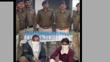 भीकनगांव: बेड़ियां थाना क्षेत्र में यात्री बस से शराब तस्करी करते दो आरोपी गिरफ्तार