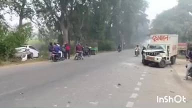 अकबरपुर: अकबरपुर कोतवाली क्षेत्र के अरिया चौकी के पेट्रोल पंप के पास दुग्ध वाहन पिकअप और कार में भिंड़त, कोई हताहत नहीं